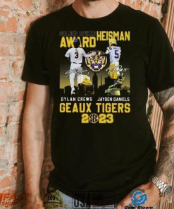 Golden Spikes Award Heisman Dylan Crews And Jayden Daniels Geaux Tiger Sec 2023 Signatures T shirt, hoodie, sweater, long sleeve and tank top Golden Spikes Award Heisman Dylan Crews And Jayden Daniels Geaux Tiger Sec 2023 Signatures T shirt