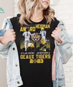Golden Spikes Award Heisman Dylan Crews And Jayden Daniels Geaux Tiger Sec 2023 Signatures T shirt, hoodie, sweater, long sleeve and tank top Golden Spikes Award Heisman Dylan Crews And Jayden Daniels Geaux Tiger Sec 2023 Signatures T shirt