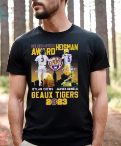 Golden Spikes Heisman Award Dylan Crews And Jayden Daniels 2023 T Shirt
