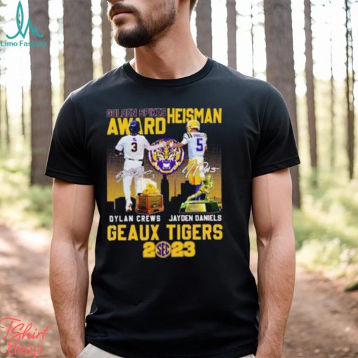 Golden Spikes Heisman Award Dylan Crews And Jayden Daniels 2023 T Shirt
