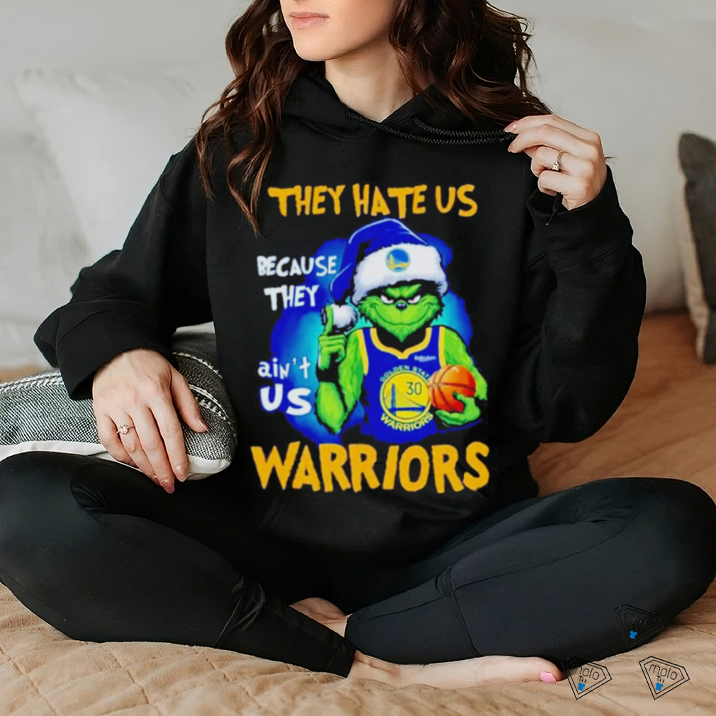 Golden State Warriors football Grinch Santa they hate us because they ain’t us Titans Merry Christmas shirt Golden State Warriors football Grinch Santa they hate us because they ain’t us Titans Merry Christmas shirt