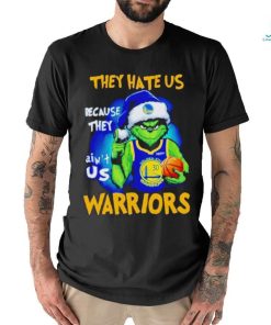 Golden State Warriors football Grinch Santa they hate us because they ain’t us Titans Merry Christmas shirt, hoodie, sweater, long sleeve and tank top Golden State Warriors football Grinch Santa they hate us because they ain’t us Titans Merry Christmas shirt
