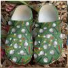 Swing in Style Serene Golf Course Themed Classic Comfort Clog Footwear Design