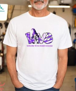 Gonomes purple love someone with crohn’s disease Cancer Awareness shirt