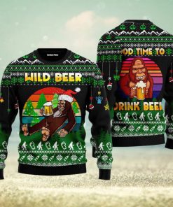 Good Time To Drink Beer Bigfoot Beer Christmas Ugly Christmas Sweater