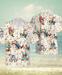 Goofy Button Up Shirt, Disney Goofy Hawaiian Shirt