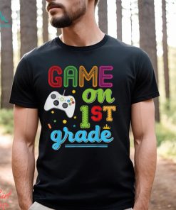 Grade Game On First Video Controller Teacher Kid Student T Shirts