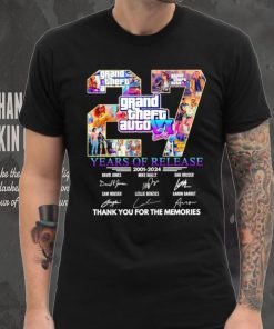 Grand Theft Auto VI 27 years of release 2001 2024 thank you for the memories shirt