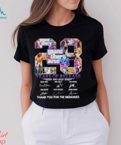 Grand Theft Auto Vi 28 Years Of Release 1997 2025 Thank You For The Memories T Shirt