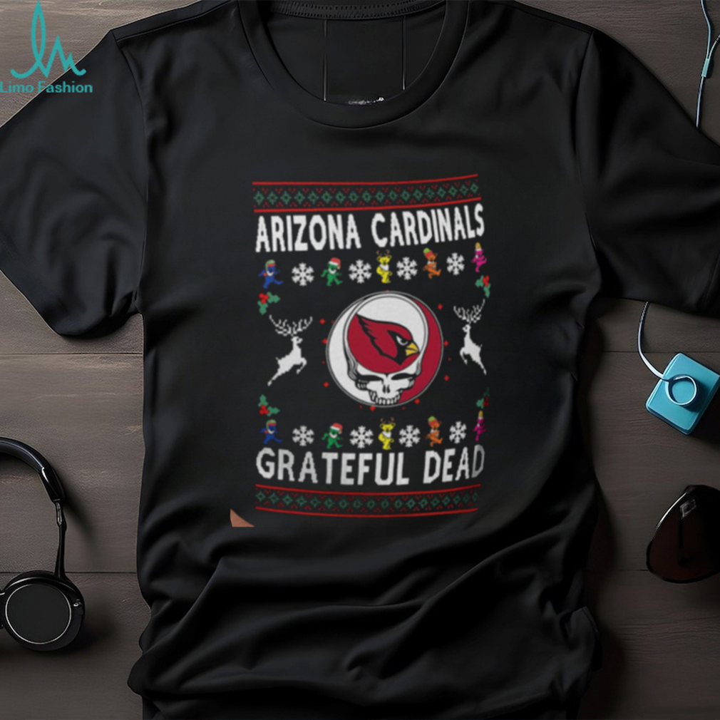Grateful Dead Arizona Cardinals Ugly Christmas Shirt Grateful Dead Arizona Cardinals Ugly Christmas Shirt