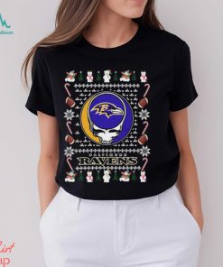 Grateful Dead Baltimore Ravens Ugly Christmas Shirt, hoodie, sweater, long sleeve and tank top Grateful Dead Baltimore Ravens Ugly Christmas Shirt
