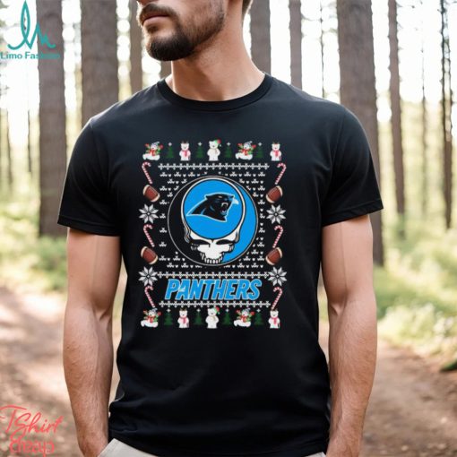 Grateful Dead Carolina Panthers Ugly Christmas Shirt
