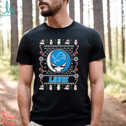 Grateful Dead Detroit Lions Ugly Christmas Shirt