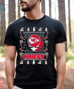 Grateful Dead Kansas City Chiefs Ugly Christmas Shirt