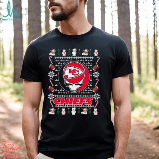 Grateful Dead Kansas City Chiefs Ugly Christmas Shirt