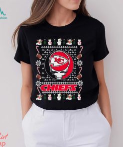 Grateful Dead Kansas City Chiefs Ugly Christmas Shirt