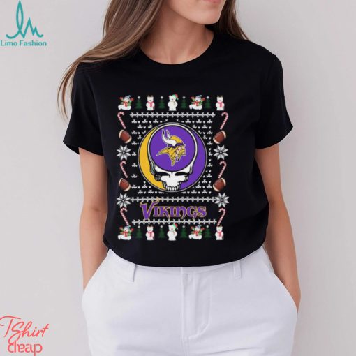 Grateful Dead Minnesota Vikings Ugly Christmas Shirt