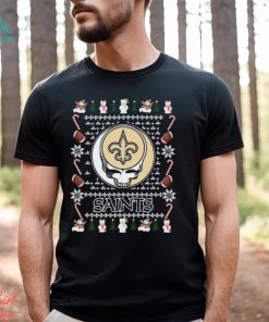 Grateful Dead New Orleans Saints Ugly Christmas Shirt