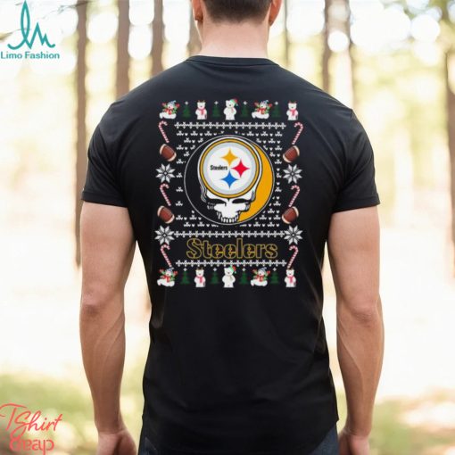 Grateful Dead Pittsburgh Steelers Ugly Christmas Shirt
