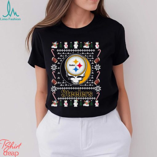 Grateful Dead Pittsburgh Steelers Ugly Christmas Shirt