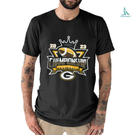Green Bay Packers Football NFL 2023 Championship Crown Logo Shirt