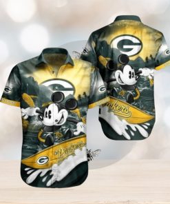 Green Bay Packers Hawaiian Shirt Mickey Graphic 3D Printed Gift