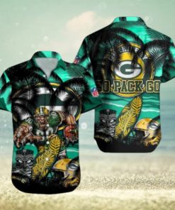 Green Bay Packers Mascot Design NFL Hawaiian Shirt, Green Bay Packers Fan Shirt for Sale
