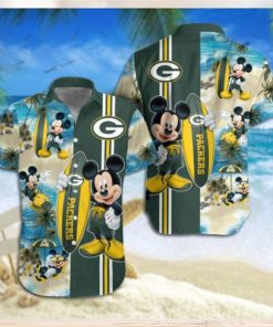 Green Bay Packers Mickey Mouse Hawaiian Shirt