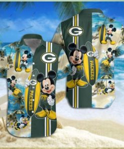 Green Bay Packers Mickey Mouse Hawaiian Shirt