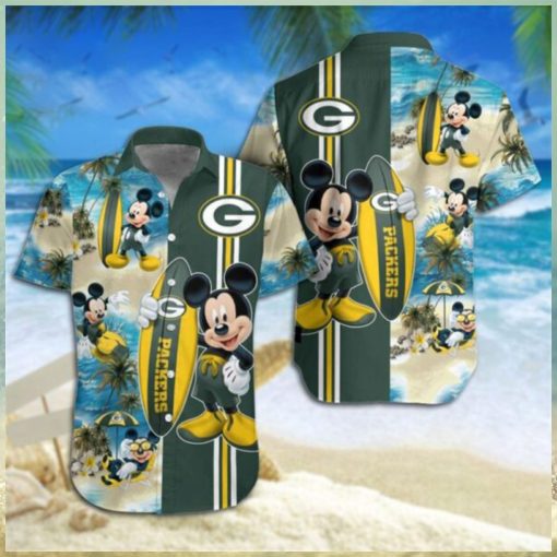 Green Bay Packers Mickey Mouse Hawaiian Shirt