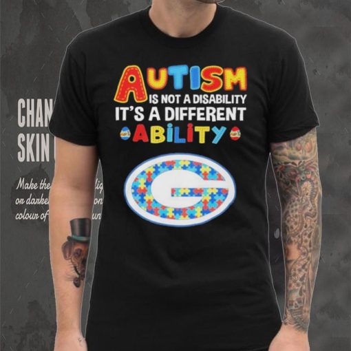 Green Bay Packers NFL Autism Is Not A Disability 2024 Shirt