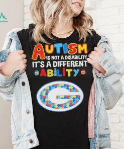 Green Bay Packers NFL Autism Is Not A Disability 2024 Shirt