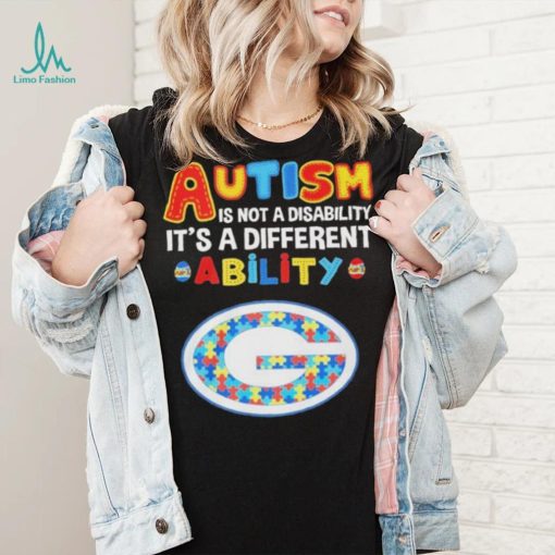 Green Bay Packers NFL Autism Is Not A Disability 2024 Shirt