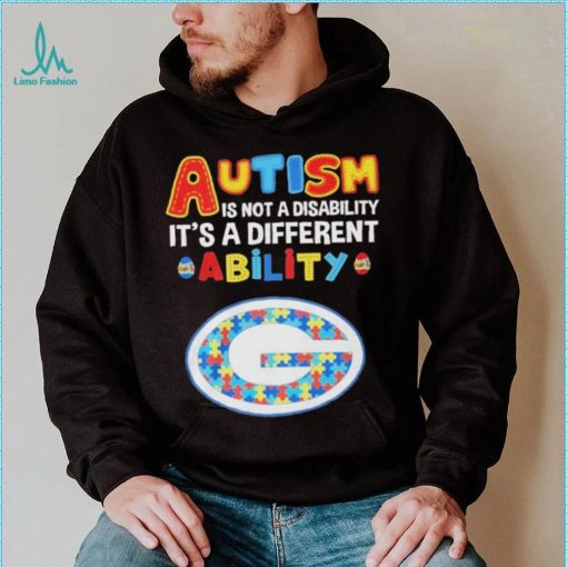 Green Bay Packers NFL Autism Is Not A Disability 2024 Shirt