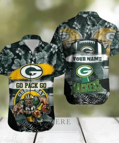 Green Bay Packers NFL Hawaiian shirt Custom Name Summer Gift