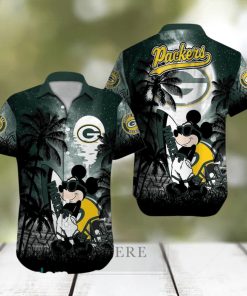 Green Bay Packers NFL Team Logo Baby Yoda Hawaiian Shirt