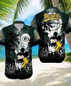 Green Bay Packers NFL Team Logo Baby Yoda Hawaiian Shirt