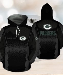 Green Bay Packers Nfl Football Team Logo Custom Personalized With Name All Over Print Design Black 3D T Shirt Zip Up Hoodie