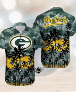 Green Bay Packers Palm Tree Design NFL Hawaiian Shirt, Packers Shirt