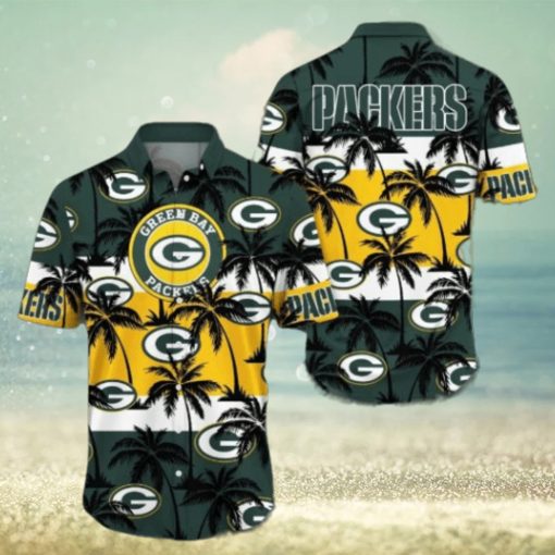 Green Bay Packers Palm Tree Pattern Hawaiian shirt, Green Bay Packers Gear