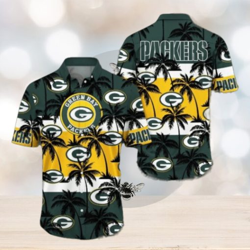 Green Bay Packers Palm Tree Pattern Hawaiian shirt, Green Bay Packers Gear