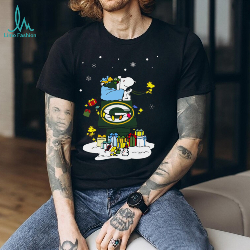 Green Bay Packers Santa Snoopy Wish You A Merry Christmas Shirt Green Bay Packers Santa Snoopy Wish You A Merry Christmas Shirt