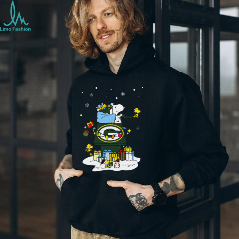 Green Bay Packers Santa Snoopy Wish You A Merry Christmas Shirt Green Bay Packers Santa Snoopy Wish You A Merry Christmas Shirt