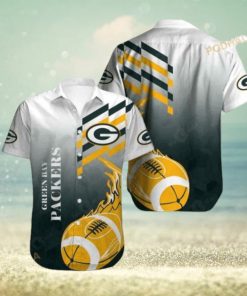 Green Bay Packers Trending Model 5 Packers Hawaiian Shirt