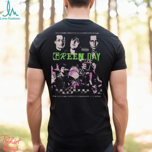 Green Day Punk Shirt The Saviors 2024 Tour T Shirt Rock Band 90S Vintage Unisex