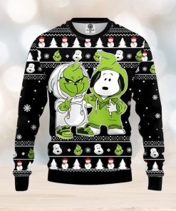 Grinch And Snoopy Ugly Christmas Sweater Xmas 3D Printed Christmas Sweater Gift