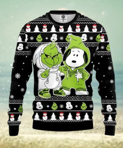 Grinch And Snoopy Ugly Christmas Sweater Xmas 3D Printed Christmas Sweater Gift