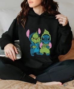 Grinch And Stitch Christmas Shirt Christmas Gifts Merry Grinchmas Sweatshirt Grinchmas T Shirt Gift For Friends Christmas Movies Tshirt