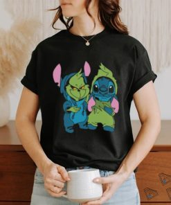 Grinch And Stitch Christmas Shirt Christmas Gifts Merry Grinchmas Sweatshirt Grinchmas T Shirt Gift For Friends Christmas Movies Tshirt