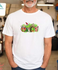 Grinch Face Coffee Drink Shirt, Christmas Grinch Shirt